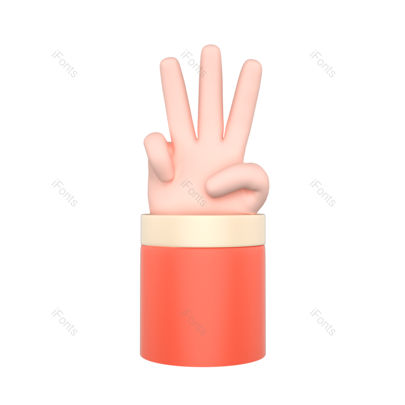 元素图片,立体元素,素材PNG,手势免抠素材